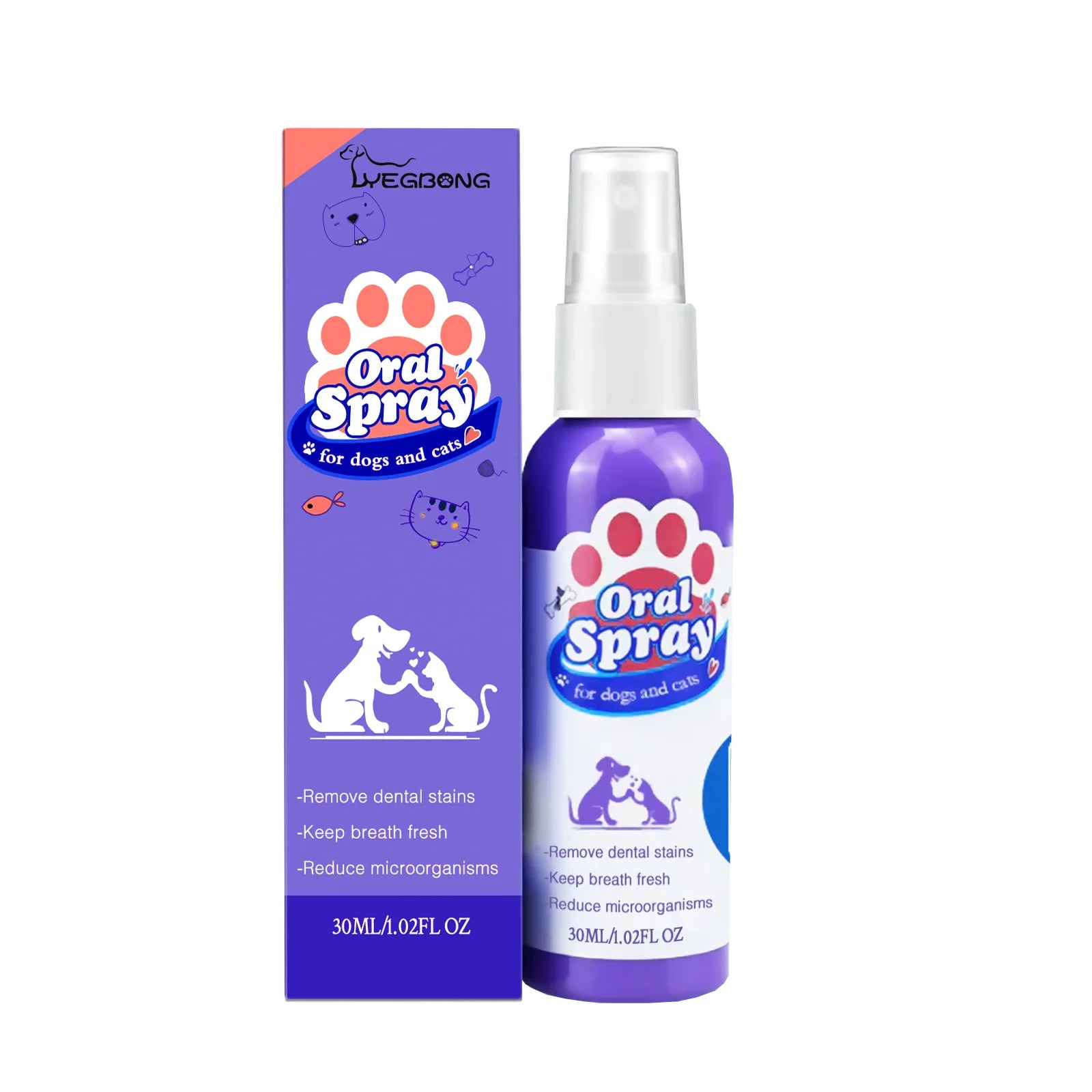 🦷 Spray Buccal pour Animaux – Haleine Fraîche & Soin Dentaire