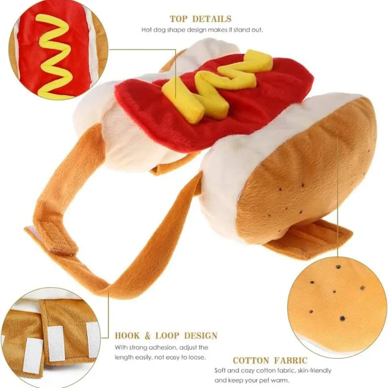 Costume Hot Dog pour Chien – Chaud et Amusant 🌭🐶