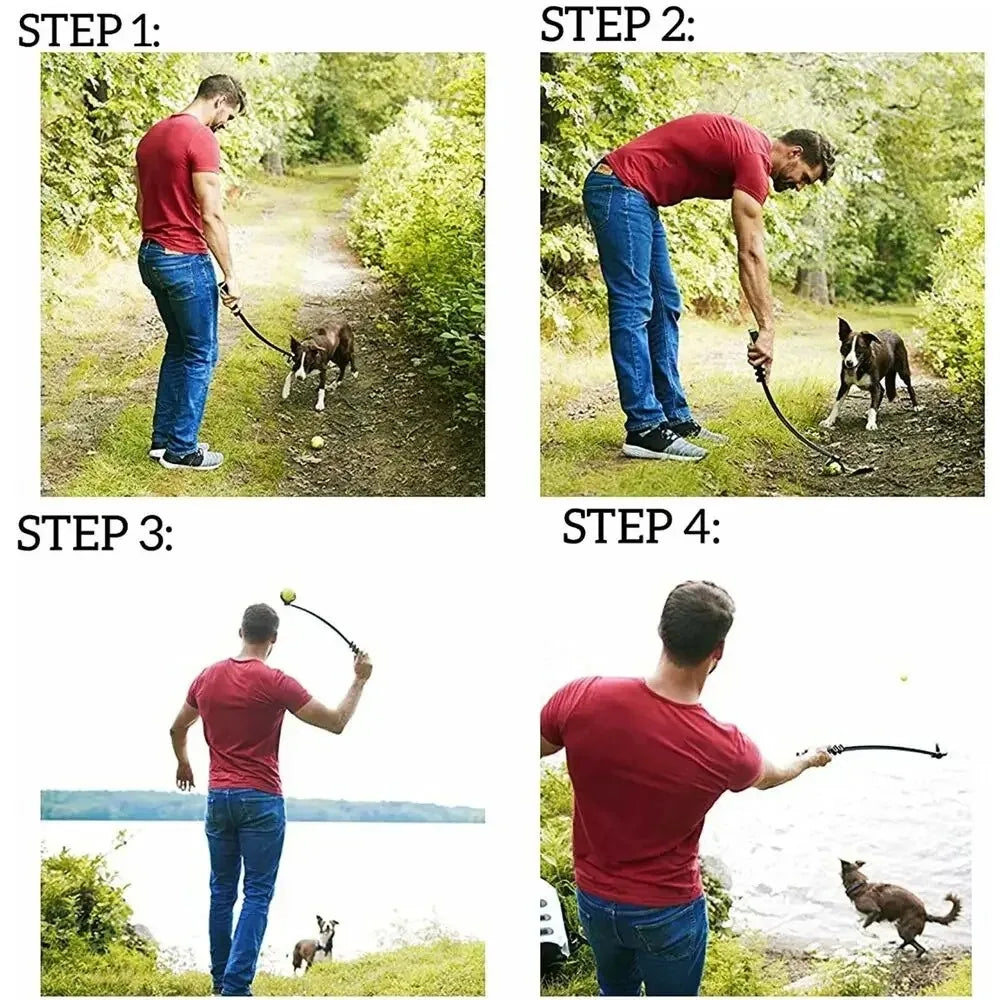 🎾 Lanceur de balle pour chien 38 cm avec balle incluse