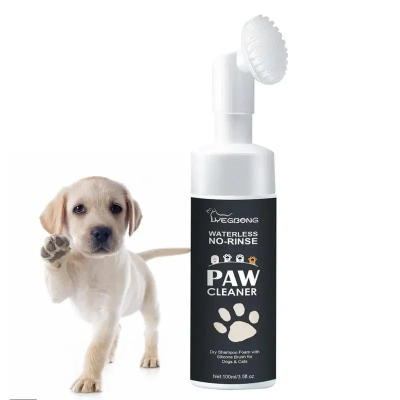 🐾 Nettoyant Mousse pour Pattes – Avec Brosse en Silicone Intégrée