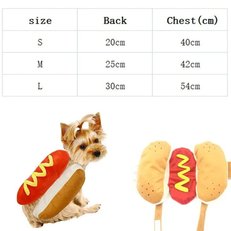 Costume Hot Dog pour Chien – Chaud et Amusant 🌭🐶